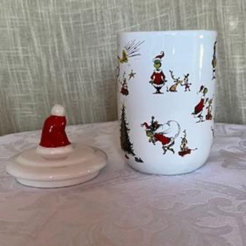 Zrike Brands Grinch Ceramic Canister - Picture 6 of 8